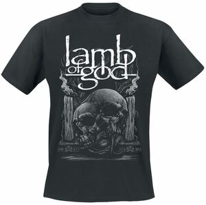 Lamb Of God Candle Skull T-Shirt schwarz