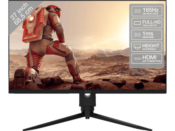 Bild 1 von PEAQ PMO G270-FFK 27 Zoll Full-HD Gaming Monitor (1 ms Reaktionszeit, 165 Hz)