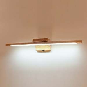 Holz Badezimmerspiegellampe mit Schalter Moderne LED Innenwandleuchte IP44 Wasserdicht Schminktischlampe Kosmetikspiegel Wandleuchte