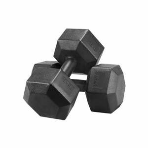 2X Kurzhanteln 7,5 Kg Hanteln Set Hexagon Gymnastikhanteln Krafttraining Fitness zu Hause Gewichte Training, Schwarz - Schwarz,7,5 kg - Yaheetech