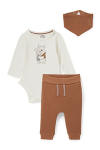 C&A Winnie Puuh-Baby-Outfit-3 teilig, Weiß, Größe: 56