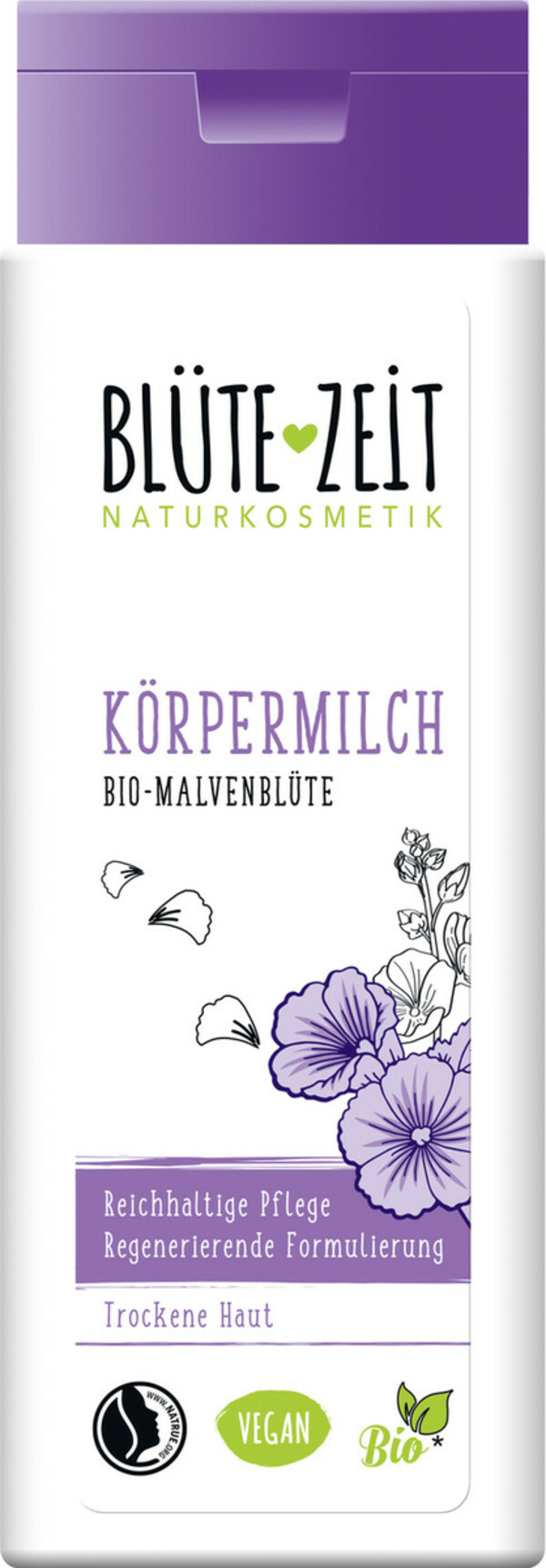 Bild 1 von Blüte-Zeit Körpermilch Bio Malvenblüte 250ML