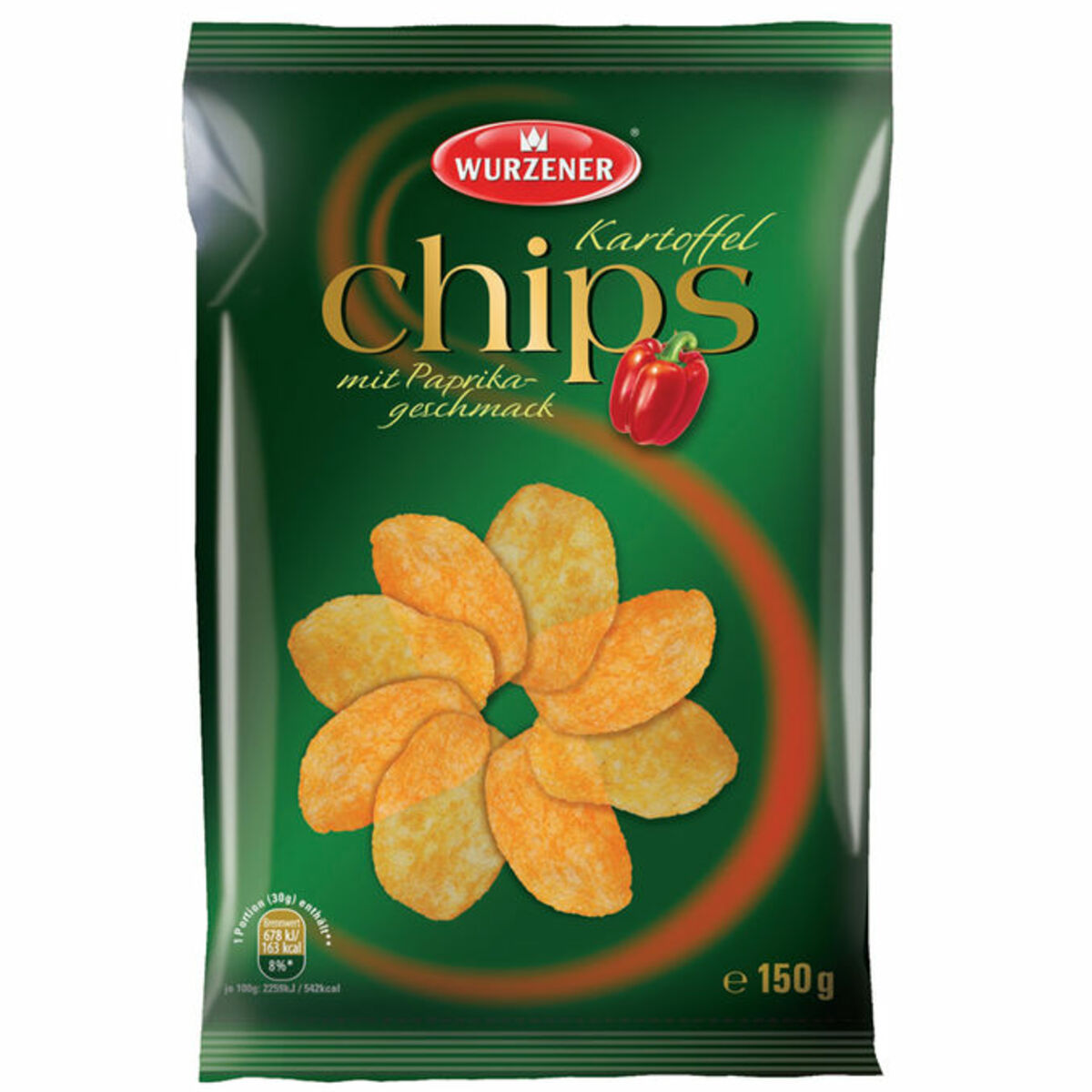 Bild 1 von WURZENER Kartoffelchips Paprika