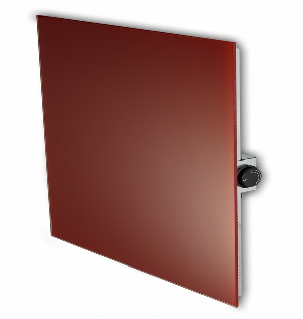 Bild 1 von Bella Jolly Infrarot Glasheizkörper 60 x 60 cm 1100 Watt, rot