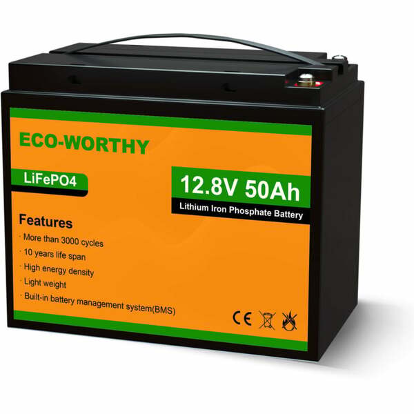 Bild 1 von 50Ah 12V 600Wh Batterie Lithiumeisenphosphat LiFePO4 Batterie für Power Wheel