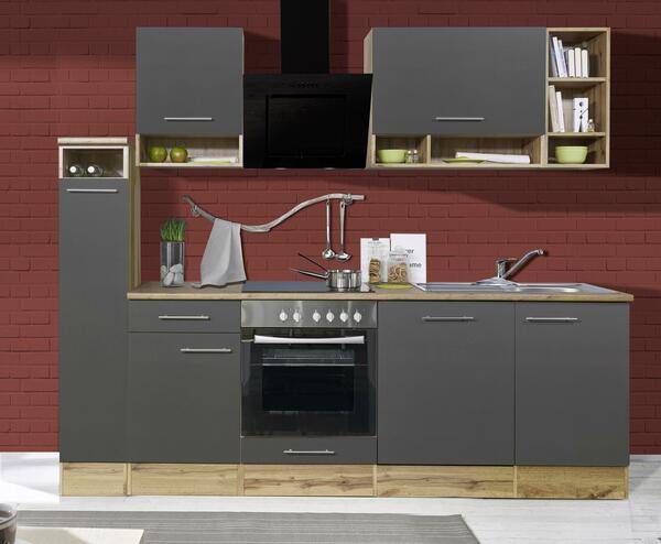 Bild 1 von KÜCHENBLOCK Küchenblock 250 cm breit Grau