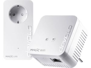DEVOLO 8561 Magic 1 WiFi mini Starter Kit Powerline Adapter 1200 Mbit/s Kabellos und Kabelgebunden