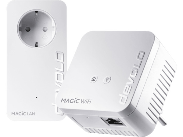 Bild 1 von DEVOLO 8561 Magic 1 WiFi mini Starter Kit Powerline Adapter 1200 Mbit/s Kabellos und Kabelgebunden