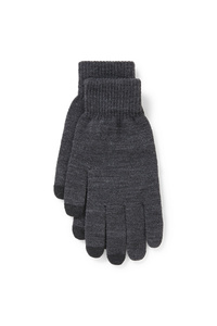 C&A CLOCKHOUSE-Touchscreen-Handschuhe, Grau, Größe: S-M