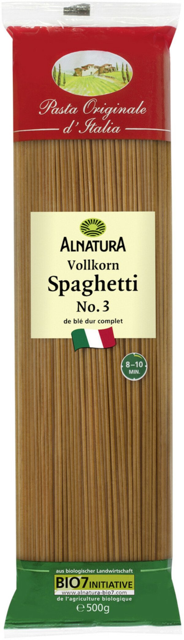 Bild 1 von Alnatura Bio Vollkorn Spaghetti No.3 500G