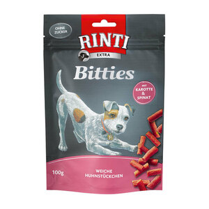 RINTI Bitties 12x100g Huhn mit Karotten & Spinat