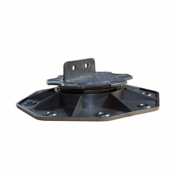 Bild 1 von Mccover - STELZLAGER verstellbar von 18 bis 30 MM für HOLZ- und VERBUNDTERRASSE - Farbe - Schwarz, abgedeckte Fläche in m² - 0,09 - Schwarz