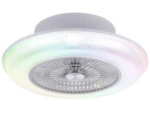 LED Deckenleuchte DION mit Ventilator inkl. Fernbedienung, Ø 57,5 cm, mit Farbwechsel