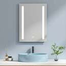Bild 1 von EMKE LED Badspiegel 50x70cm Badezimmerspiegel mit Kaltweißer Beleuchtung Touch-schalter und Beschlagfrei - 50x70cm | Kaltweißes Licht + Touch +