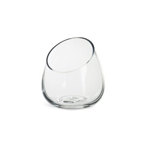 Vase Glas Schräg ca.D12XH15cm, klar