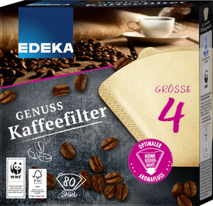EDEKA Unsere besten Kaffeefilter Größe 4 80 Stück