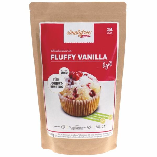 Bild 1 von simplyfree Muffinbackmischung Fluffy Vanilla Light, 24 Stück