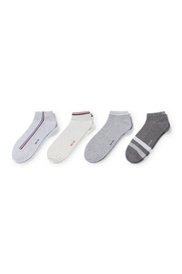C&A Multipack 4er-Sneakersocken-Bio-Baumwolle, Weiß, Größe: 35-38