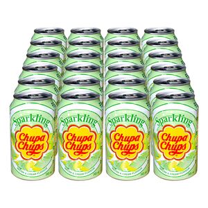 Chupa Chups Sparkling Melon & Cream Limonade 0,345 Liter Dose, 24er Pack