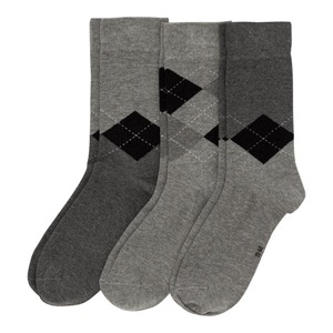 Herren-Socken in verschiedenen Designs, 3er-Pack