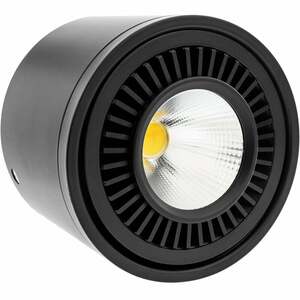 BeMatik - LED Fokus Oberfläche COB Lampe 9W 220VAC 6000K schwarz 85mm