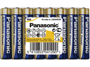 PANASONIC LR03APB/8P AAA Batterie, Alkaline