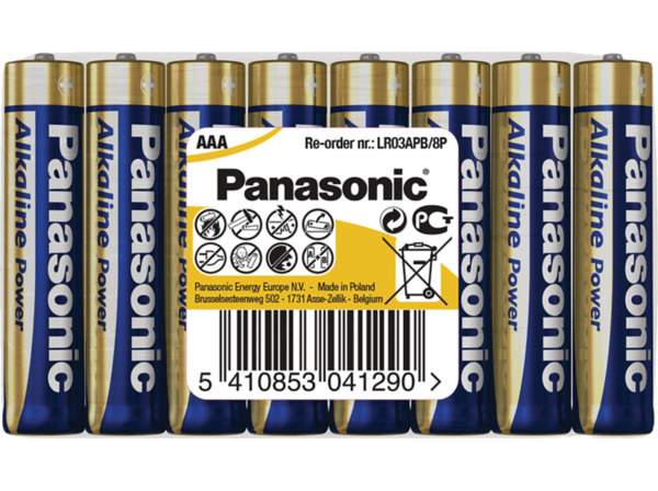 Bild 1 von PANASONIC LR03APB/8P AAA Batterie, Alkaline