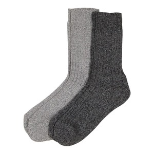 Herren-Norweger-Socken mit Wolle, 2er-Pack