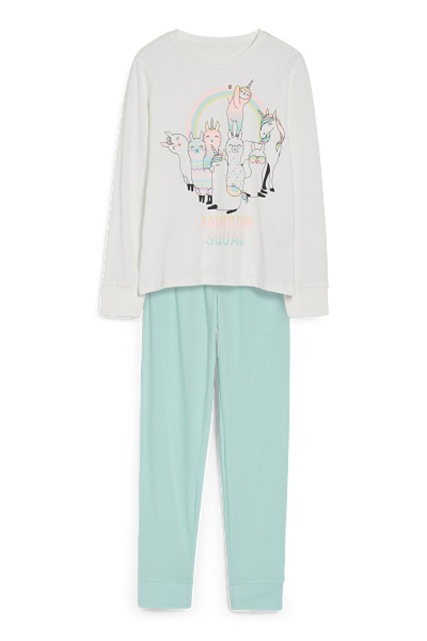 Bild 1 von C&A Pyjama-Bio-Baumwolle-2 teilig, Weiß, Größe: 128