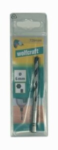 Wolfcraft Holzspiralbohrer CV Sechskant-Schaft 7262000
, 
Ø 4 mm