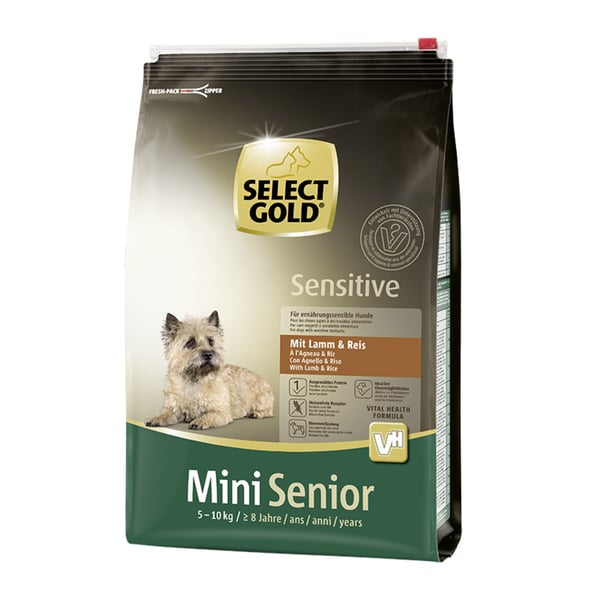 Bild 1 von SELECT GOLD Sensitive Senior Mini Lamm & Reis 4kg