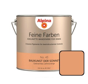 Alpina Feine Farben No. 43 Baukunst der Sonne 2,5L gebranntes lehmorange, edelmatt