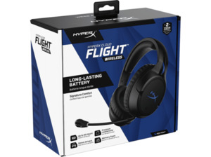 HYPERX Cloud Flight kabelloses Gaming-Headset, Over-ear Gaming Headset Bluetooth Schwarz