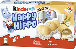 Ferrero Kinder Happy Hippo Haselnuss 5ST 103,5G