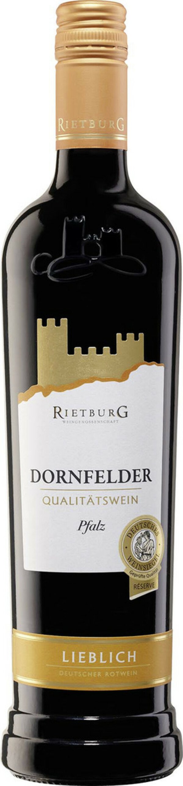 Bild 1 von Rietburg Winzergenossenschaft Dornfelder QbA lieblich 0,75L