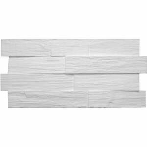 Decosa Creativpaneel Wood (Holz-Optik), weiß, 20 x 50 cm - 01 Pack (= 0,5 qm) - weiß