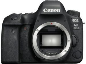 CANON EOS 6D Mark II Body Spiegelreflexkamera, 26.2 Megapixel, Full HD, CMOS Sensor, Near Field Communication, WLAN, Autofokus, Touchscreen, Schwarz
