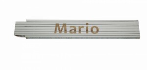 Zollstock Mario 2 m, weiß