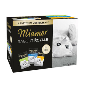 Miamor Ragout Royale in Jelly Multipack 12x100g Kaninchen, Huhn, Thunfisch