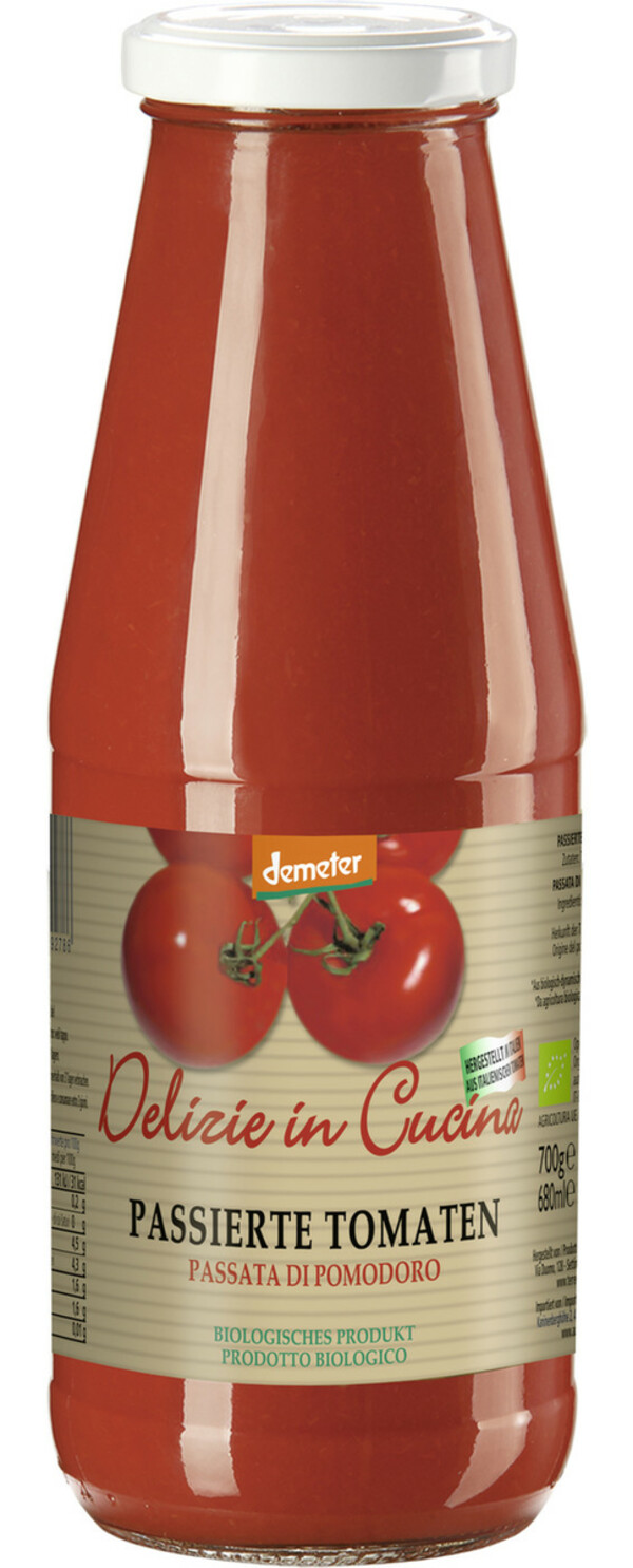 Bild 1 von Demeter Bio Delizie In Cucina Passierte Tomaten 700G