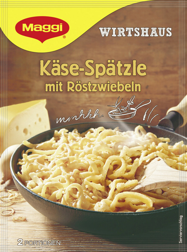 Bild 1 von Maggi Wirtshaus Käse-Spätzle mit Röstzwiebeln 119 g