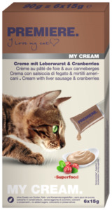 PREMIERE My Cream 11x6x15g Leberwurst & Cranberries