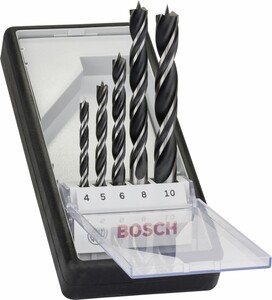 Bosch Holzbohrer-Set Robust Line 5 teilig, HSS-G