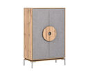 Bild 1 von LOOKS by Wolfgang Joop Highboard mit Griffapplikation, grau