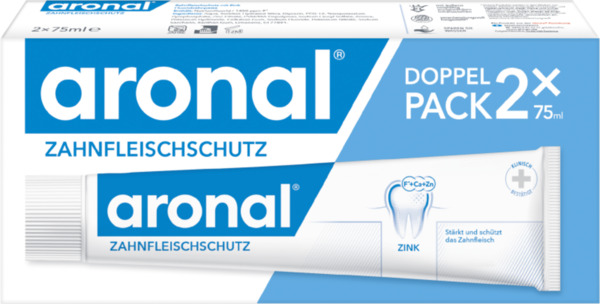 Bild 1 von Aronal Zahnfleischschutz Zahnpasta Doppelpack
