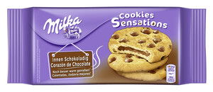 Milka Cookies Sensations innen schokoladig 156 g
