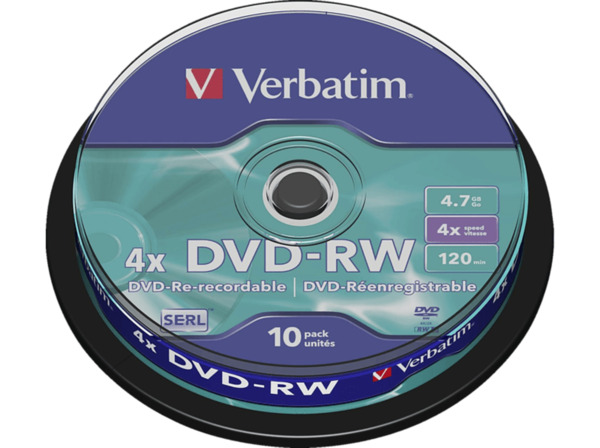 Bild 1 von VERBATIM 43552 DVD-RW SERL Rohling