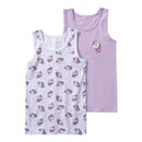 Bild 1 von Mädchen-Unterhemd mit Einhorn-Muster, 2er-Pack
