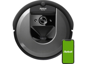 IROBOT Roomba i7158 Saugroboter, Rund, Anthrazit