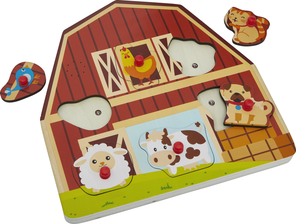 Bild 1 von IDEENWELT Holz-Puzzle mit Sound Bauernhof